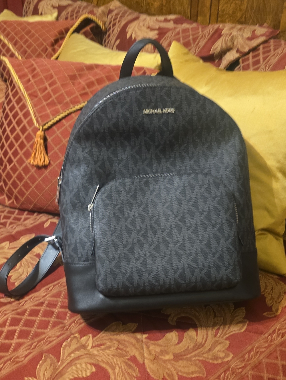 Michael Kors Charcoal Monogram Backpack [Unisex, NWT]
